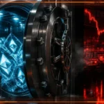 Coffre institutionnel rempli de tokens symbolisant le plafond d’achats d’Ethereum de BitMine